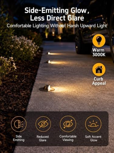 Gardenreet Mini Brass Low Voltage Well Light, 12V Beacon-Top, IP65, 6Pk - Image 3