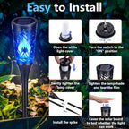 Toodour Solar Halloween Lights Outdoor, 10 Pack Solar Torch Lights - Image 4
