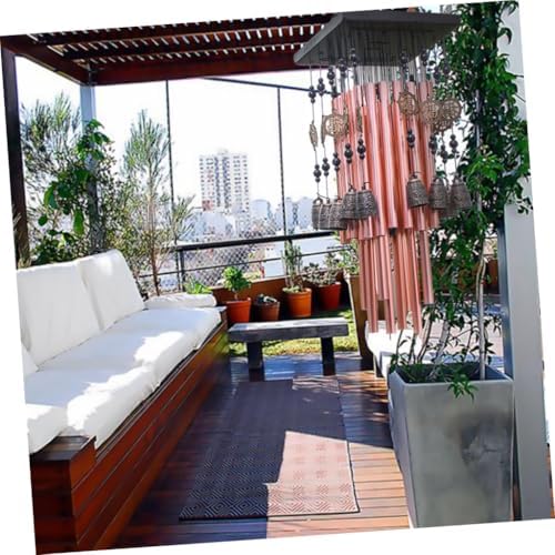 SUPVOX 1Pc Retro Home Decoration Solid and Multi Tube Wind Chime Antique Hanging Adornment for Outdoor and Indoor Use - Image 5