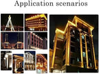 LED Beam Spotlight, Rotation Spotlight, IP67 Waterproof LED Landscape Lights, Wall Washer Spotlights Long Throw Narrow Beam, Remote Illumination Spotlights(Green,5W(AC85-265V)) - Image 6