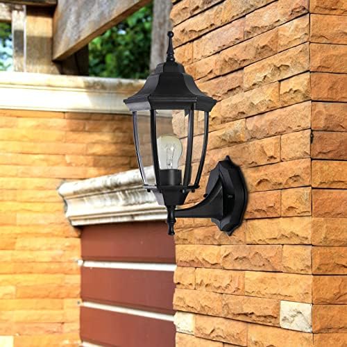 2-Pack Waterproof Aluminum Outdoor Light Fixture Wall Mount Exterior Porch Lights Outdoor Wall Lamp,Anti-Rust Porch Lights for Outside Garage Patio Exterior Lights for House - Image 4