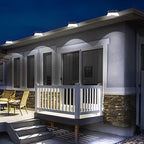 JSOT Solar Deck Lights Perfect for Fence, Deck Rail, Wall Décor-Cool White 6P-Black - Image 5
