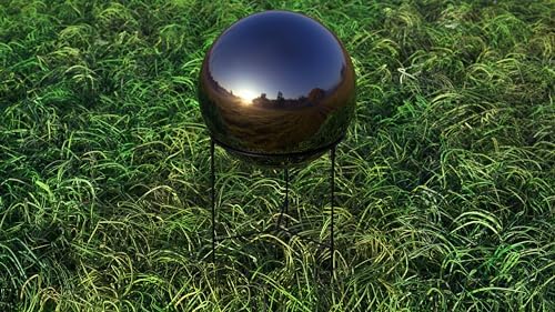 Lulu Decor, Titanium Stainless Steel Gazing Mirror Ball Size 12 with Stand - Image 3