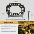 Low Voltage 24V 360° Tree Ring Light Outdoor, Adjustable Trunk Uplight - Image 2
