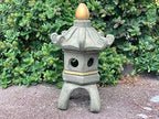OLOMA Japanese pagoda statue Large pagoda figurine Japanese stone lantern Buddhist pagoda temple Chinese decoration Outdoor sculpture zen garden Furniture for home decor Large japanese pagoda decor - Image 3
