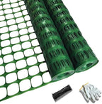 PotatoLife 2-Pack 4'x100' Green Mesh Fence for Garden with Zip Ties, Green by PotatoLife