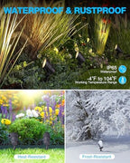 SUNVIE 6W AntiGlare LED Low Voltage Landscape Lighting with Connector 4Pack - Image 3
