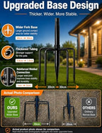 10 Pack String Light Poles for Outside, Adjustable Metal Patio Light Poles - Image 3