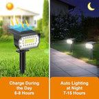 LANSOW Solar Spot Lights Outdoor IP67 Waterproof, 4 Pack/76 LED, Cool White - Image 3
