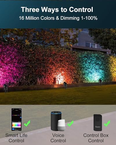 Ligency RGBW Low Voltage Smart Landscape Lighting, Landscape Spot Lights - Image 5