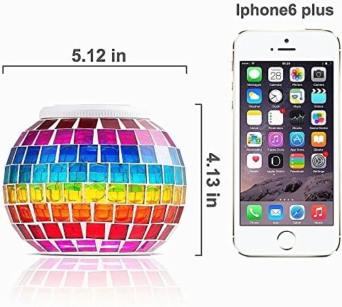 Solar Glass Mosaic LED Lights Colorful Changing Ball Lights Waterproof Solar Table Lamp for Patio Yard Party Wedding Decoration (Rainbow) - Image 4