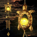 Solar Turtle Wind Chimes, Tortoise WindChimes, Light Windchime Outdoor, Moon Shape Light Outdoor,Garden Decor, Yard Decor, Gifts for Women, mom, Grandma by JOBOSI