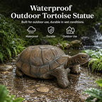 Large Resin Tortoise Garden Statue, Weatherproof Outdoor Statue - Image 4