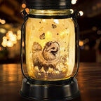 kyoryuger Pomeranian Gifts for Women/Men Pomeranian Solar Lanterns Dog Mom Birthday Dog Lovers Lantern Pet Loss Pet Memorial Lights Solar Garden Decoration for Yard, Patio,Backyard,Porch Torches by kyoryuger