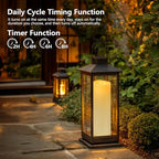 Kimjo 14" x 4" Large Outdoor Waterproof Candles with Timer Remote, 4 Pack - Image 3