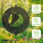 Custom Ice Hockey Wind Spinner, Outdoor Metal Hanging Yard Spinners Decor for Hockey Fans, Kinetic Garden Art Gift for Coaches, Winter Sports Lovers, Gift Idea for Hockey Lover - Image 4