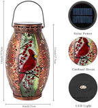 STARSOUL Solar Lantern Outdoor Waterproof, Hanging Solar Lantern for Patio Garden Yard Decor, Cardinal Memorial Gifts for Loss of Love one, Bereavement Sympathy Gift - Image 3