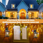 Black Outdoor Lights Wall Mount House Anti-Rust Aluminum - Image 3