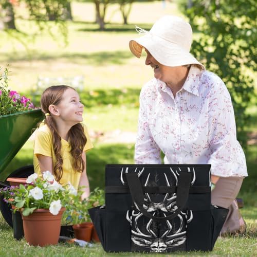 Cool Garden Tool Bag Organizer Heavy Duty Deer Gardening Tote Bag with 10 Pockets for Women Men Gardening Gifts - Image 6