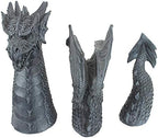 Design Toscano The Dragon of Falkenberg Castle Moat Lawn Garden Statue, 28 Inch Long, 14 Inch Tall, Cast Stone Resin, Gray Stone Finish - Image 2