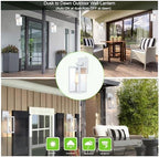 GRUENLICH Outdoor Wall Light Fixture Dusk to Dawn, Tempered Glass - Image 5