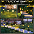 Tuanse 20 Pack Solar Pathway Lights Outdoor - Waterproof LED Bulk Solar Landscape Walkway Lights for Yard Garden Patio Lawn Decoration (Warm Light) - Image 6