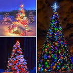 KAQ 4pack 400LED Solar String Lights Outdoor Waterproof Multicolor - Image 3