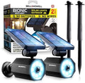 Bell+Howell Bionic Spotlight LED Solar Lights Solar-Powered Spot Light with 25 Feet Motion Sensor Outdoor Waterproof Frost Resistant Yard Outdoor Lighting As Seen On TV (Original, Set of 2) by BellHowell