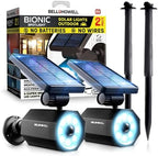 Bell+Howell Bionic Spotlight LED Solar Lights Solar-Powered Spot Light with 25 Feet Motion Sensor Outdoor Waterproof Frost Resistant Yard Outdoor Lighting As Seen On TV (Original, Set of 2) by BellHowell