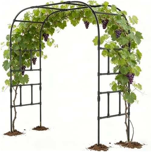 87in H Tall Garden Arch Trellis for Climbing Plants Outdoor by UrGROWA