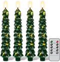 GenSwin Christmas Tree Flameless Taper Candles candlesticks Remote Timer by GenSwin