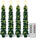 GenSwin Christmas Tree Flameless Taper Candles candlesticks Remote Timer by GenSwin