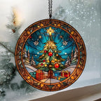 Christmas Tree Presents Acrylic Suncatcher - Image 3