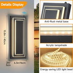 Dusk to Dawn Outdoor Wall Light,Exterior Light Fixtures 15.7 in,24W - Image 6