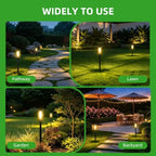 Solar Lights Outdoor, 12 Pack Waterproof IP65 Auto On/Off Solar Pathway Lights 3000K for Garden, Landscape, Path, Yard, Patio, Driveway,Walkway Decor, Landscape Lighting - Image 7