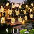 Solar Lights Outdoor, 40FT S14 LED IP65 Waterproof Patio Lights by Unknown
