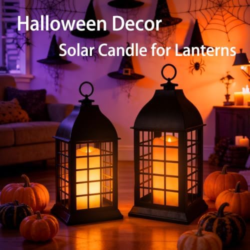 Solar Pillar Candles Outdoor Waterproof 4 Pack, Flameless Candles - Image 6