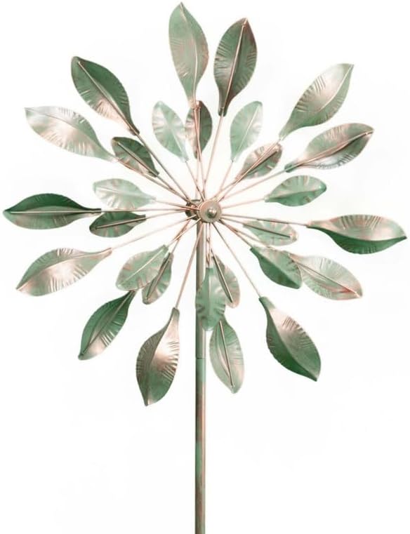 Chalily Spinning Sage Garden Wind Spinner Outdoor Spinners for Yard Decoration and Sculpture Extra Large Metal Spinning Kinetic Art Giant Lawn Decorations Solar Wind Power Sculptures Decor no Motor by Chalily