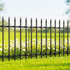 Thealyn 24" H x 24" W Decorative Metal Garden Fence, 10 Panels, 20 Ft - Image 2