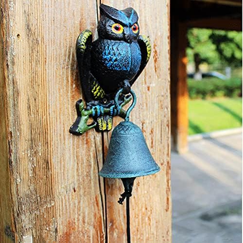 Cast Iron Garden Retro Doorbell Door Bell Manually Shaking Wall Hanging Doorbell Indoor Outdoor Wall Mounted Dinner Bell Outdoor Hanging Decor, Garden Decorative Bell - Image 2