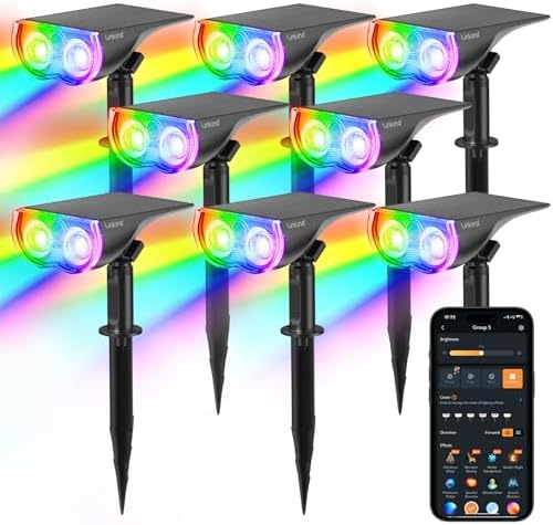 Linkind Smart Solar Spot Lights Outdoor SL5C, IP67 Halloween Lights Outdoor by Linkind