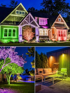 Christmas RGBW Outdoor Spotlights for Yard, 10W Color Changing Landscape Lights with Remote Control 120V LED Landscape Lighting Waterproof Spotlight with Plug Tree Garden Path Decoration(2Pack) - Image 6