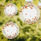 12 Inch Orange Leaves Fall Wind Spinner for Yard and Garden, Thanksgiving Maple Leaves Branches Hanging Ornaments Outdoor 3D Kinetic Wind Sculpture Spinners Indoor Outdoor Patio Décor Ornaments Gift - Image 3