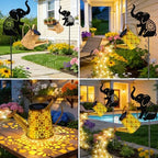 Solar Watering Can Lights, Elephant Hanging Lantern Solar Lights Outdoor, Birthday Gifts for Mom Women Mother's Day, Waterproof Garden Decor Outside Patio Yard Pathway Backyard, 2 Pack - Image 5