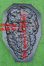 SvitMolds Mold Green Man face Plaque Old Man Tree Wood Spirit Faces Greenman D31 - Image 3