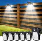 Clip-On Solar Lights Outdoor, Motion Sensor, 6 Pack, Black by LightupYourLife