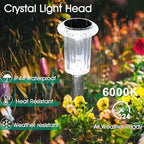 Eyrosa Solar Lights Outdoor, 15 Pack Waterproof Stainless Steel Solar Stake Lights for Pathway Garden Yard Path Walkway Driveway Lawn Patio Outside Decor, Cool White - Image 3