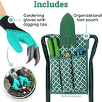 Garden Kneeler And Seat - Protects Your Knees, Clothes From Dirt & Grass Stains - Foldable Stool For Ease Of Storage - EVA Foam Pad - Sturdy and Lightweight - Bench Comes With A Free Tool Pouch! - Image 5