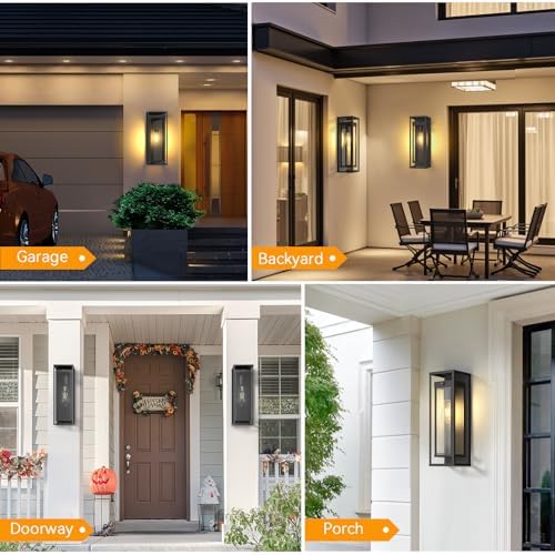 Dusk to Dawn Outdoor Wall Light 15in Waterproof Large Porch Sconce - Image 7