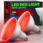 L LOHAS LED PAR38 Red Flood Light Bulbs, Christmas LED Flood Light Outdoor by LLOHASLED